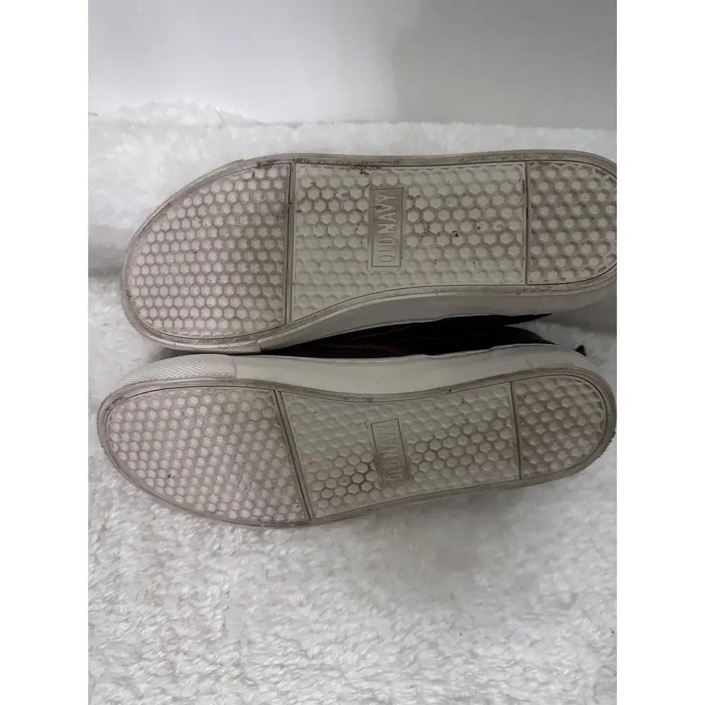 Old Navy Boys Slip-On Sneakers Loafers Size 6Y Brown